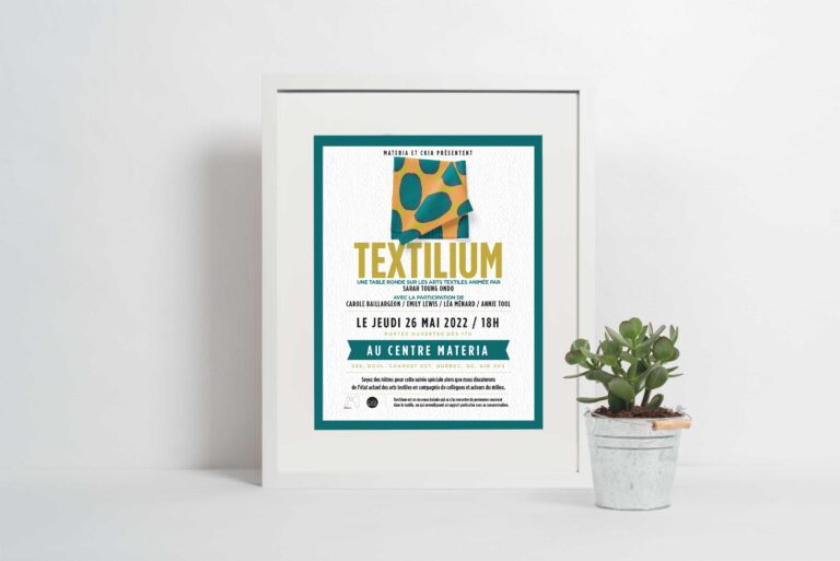 Textilium: parlons des arts textiles