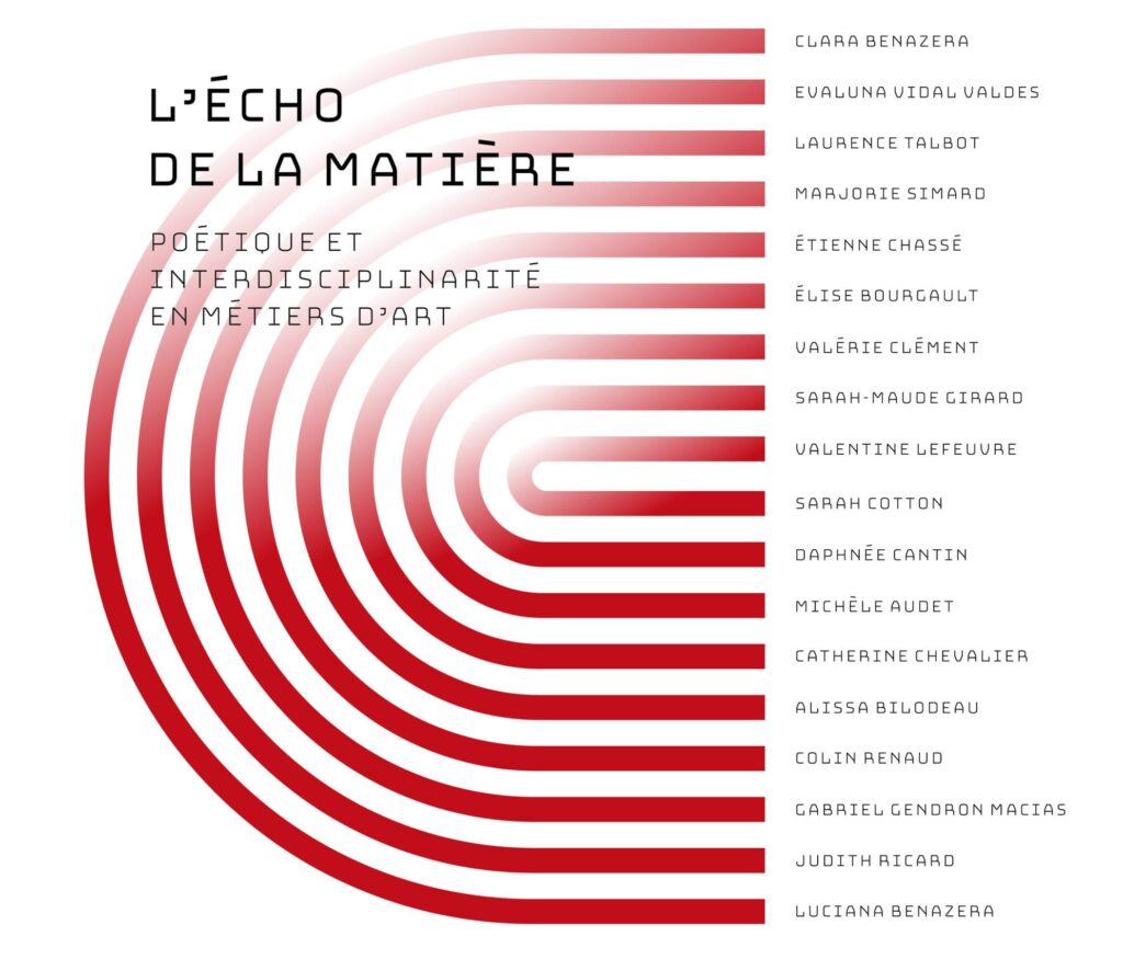 L’ÉCHO DE LA MATIÈRE, POÉTIQUE ET INTERDISCIPLINARITÉ EN MÉTIERS D'ART