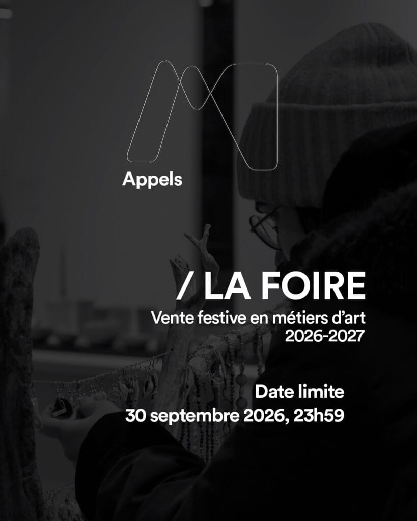 LA FOIRE / Vente festive en métiers d'art. 2026-2027.Date limite : 30 septembre 2026, 23h59